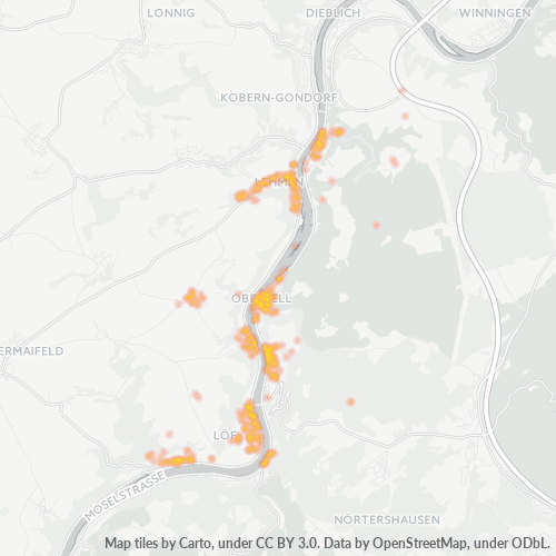 Heatmap für plz 56332