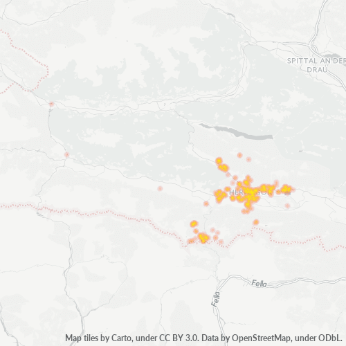 Heatmap für postleitzahl 9620