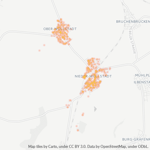 Heatmap für plz 61206
