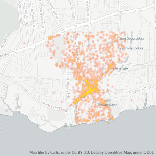 11782 Business Density Heatmap