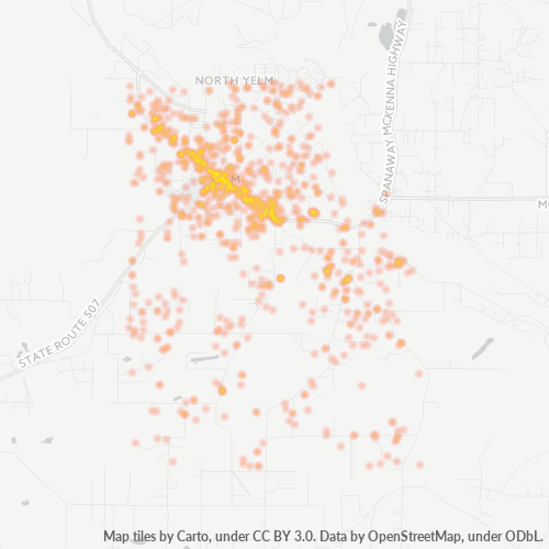 98597 Business Density Heatmap