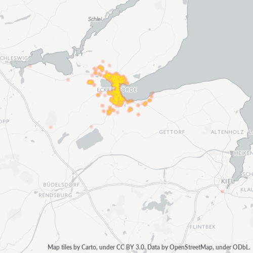 Heatmap für plz 24340
