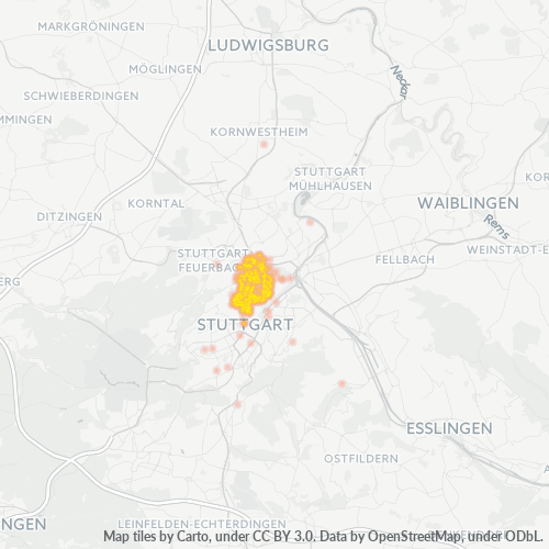 70191 Standortdichte-Heatmap