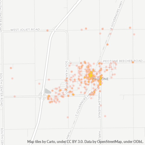 60468 Business Density Heatmap