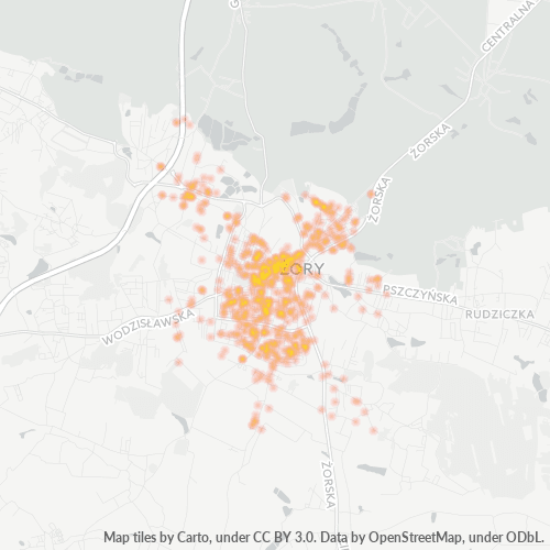 44-240 Mapa intensywności działalności gospodarczej