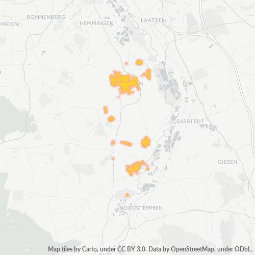 Heatmap für plz 30982