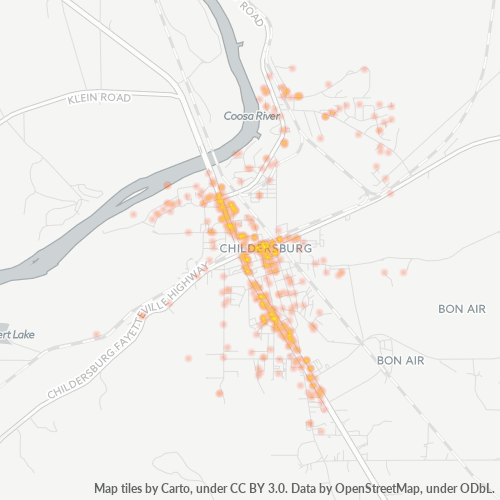 35044 Business Density Heatmap