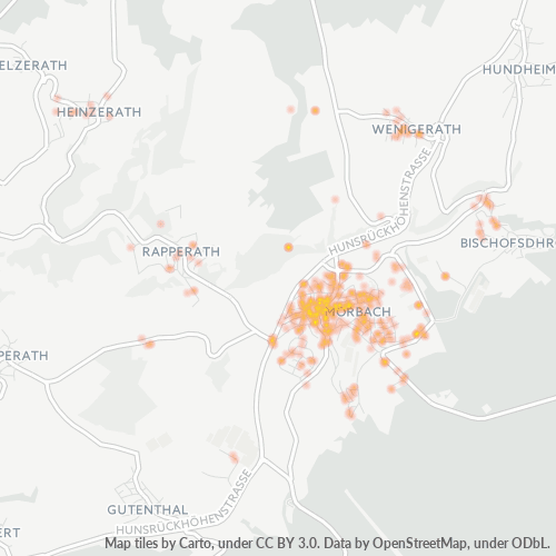 Heatmap für plz 54497