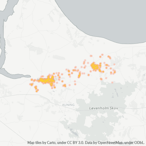 8961 Heatmap over forretningstæthed