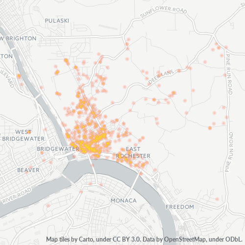 15074 Business Density Heatmap