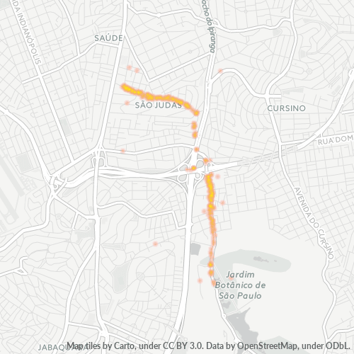 04301-000 Mapa de calor de densidad empresarial