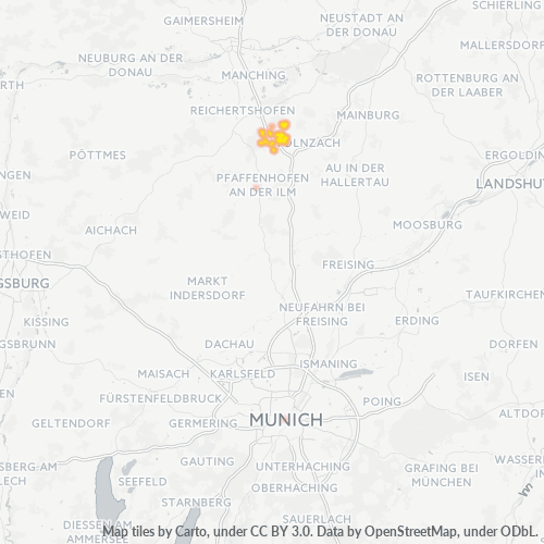 85296 Standortdichte-Heatmap