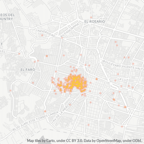 37360 Mapa de calor de densidad empresarial