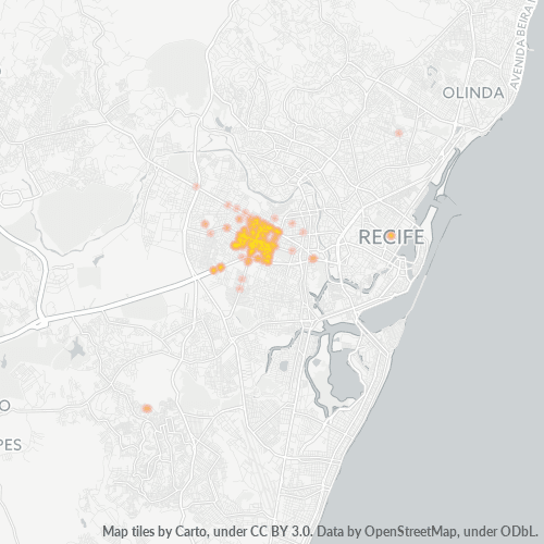 50630-000 Mapa de calor de densidad empresarial