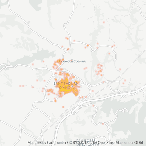 08770 Mapa de calor de densidad empresarial