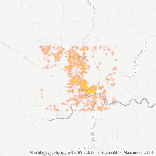 78676 Business Density Heatmap