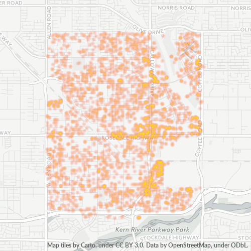 93312 Business Density Heatmap