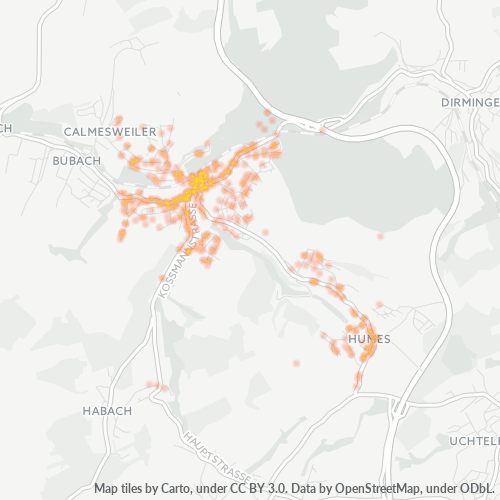 Heatmap für plz 66571