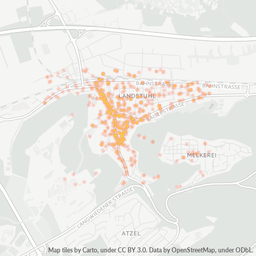 Heatmap für plz 66849