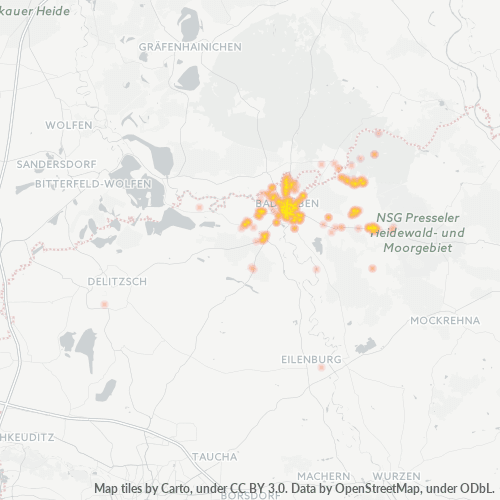 Heatmap für plz 04849