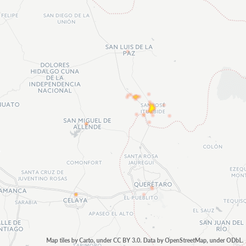 37980 Mapa de calor de densidad empresarial