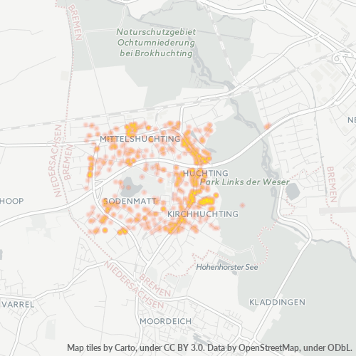 Heatmap für plz 28259