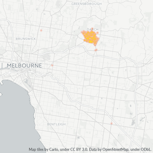 3107 Business Density Heatmap