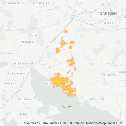 30890 Standortdichte-Heatmap