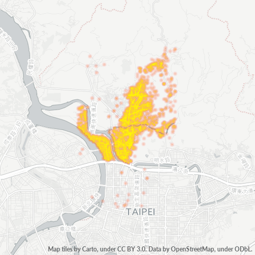 111 商業密度熱圖