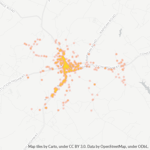 22960 Business Density Heatmap