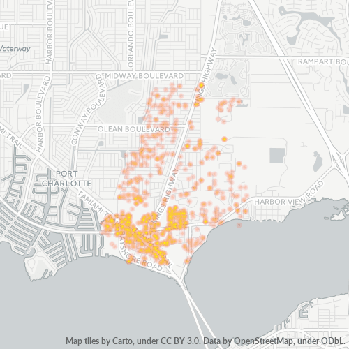 33980 Business Density Heatmap