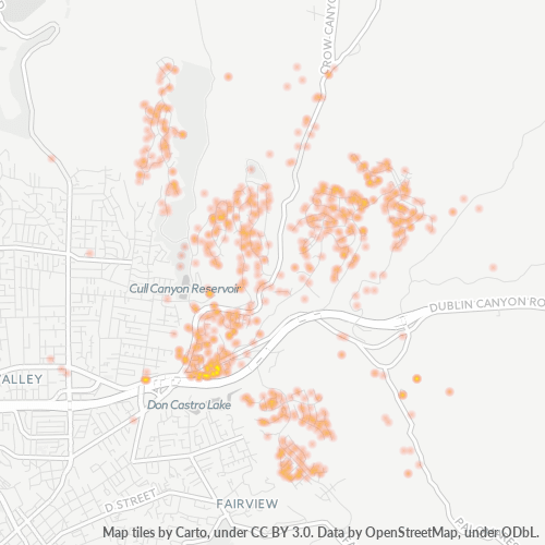 94552 Business Density Heatmap