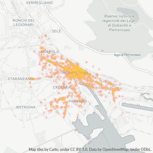 Mappa di calore per cap 34074