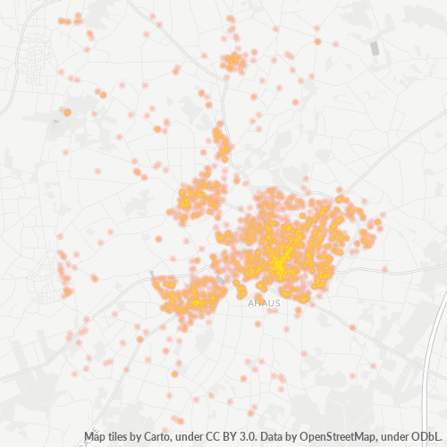 Heatmap für plz 48683