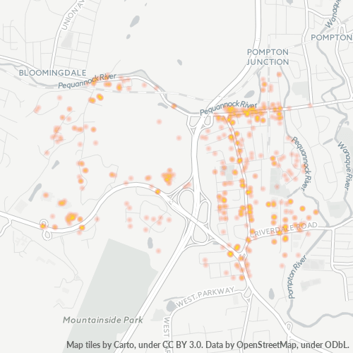 07457 Business Density Heatmap