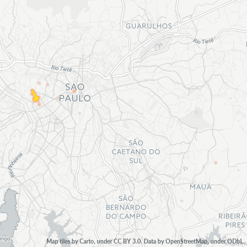 05433-000 Mapa de calor de densidad empresarial