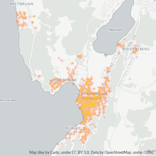 Heatmap für plz 82211