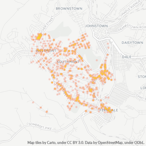 15905 Business Density Heatmap
