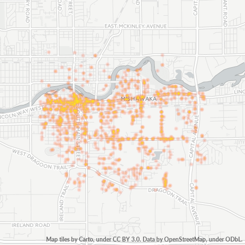 46544 Business Density Heatmap