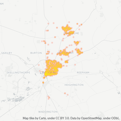 LN2 Business Density Heatmap
