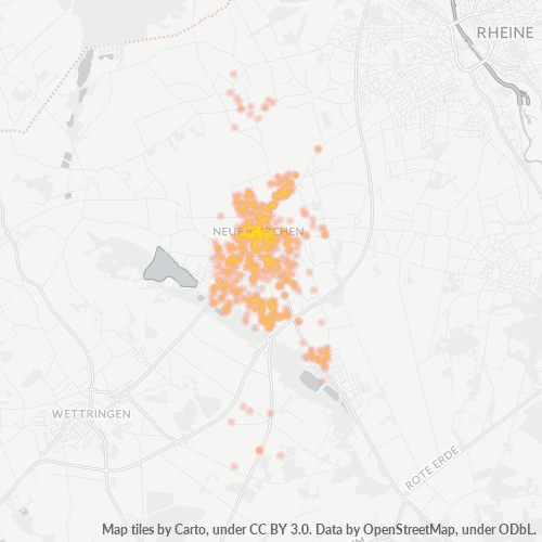 48485 Standortdichte-Heatmap