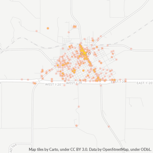 76437 Business Density Heatmap