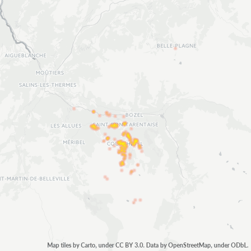73120 Mapa de densitat de negocis 73120 Mapa de densitat de negocis