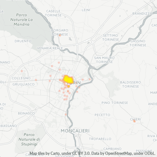 Mappa di calore per cap 10122