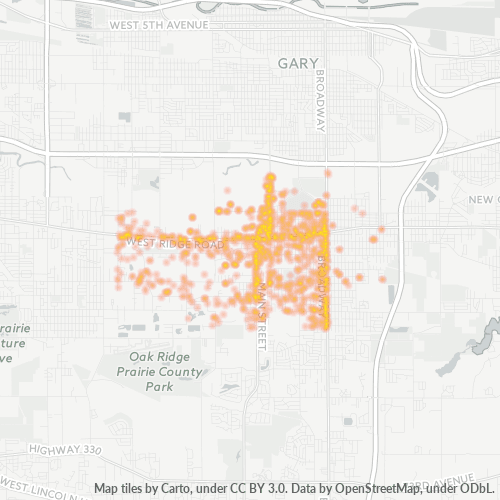 46408 Business Density Heatmap