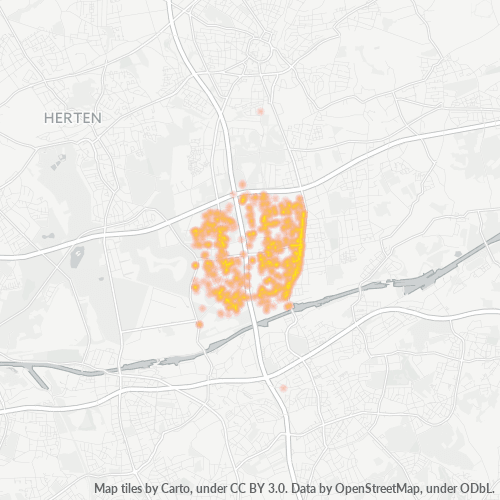 45661 Standortdichte-Heatmap