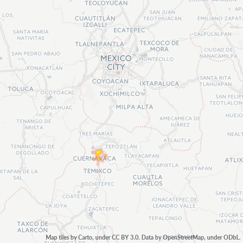 62240 Mapa de calor de densidad empresarial