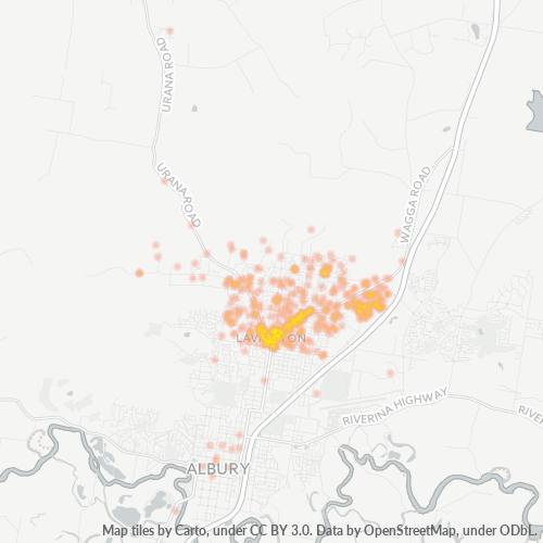 2641 Business Density Heatmap