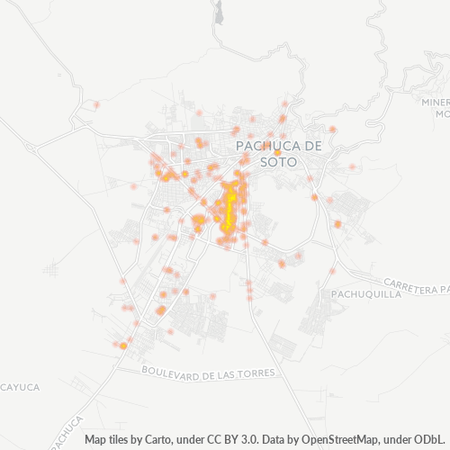 42086 Mapa de calor de densidad empresarial