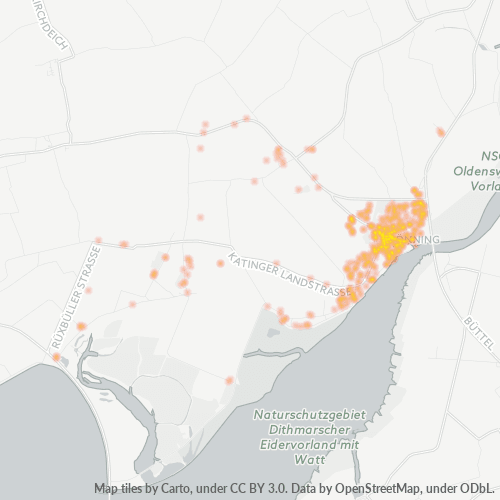 Heatmap für plz 25832